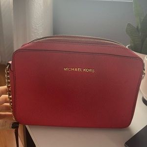 Red Michael Kors cross bag/shoulder bag